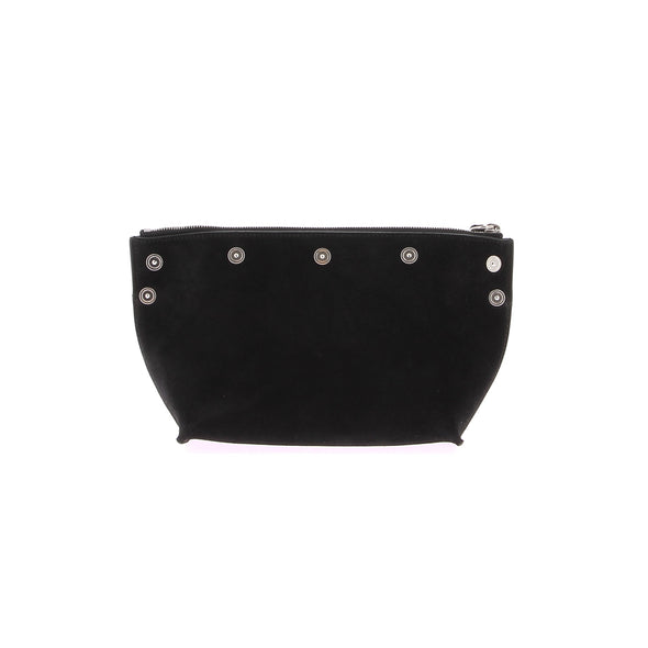 Pochette en daim noir