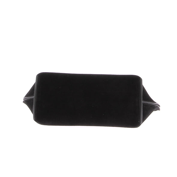 Pochette en daim noir