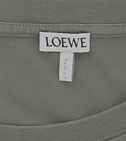 T-shirt kaki à logo