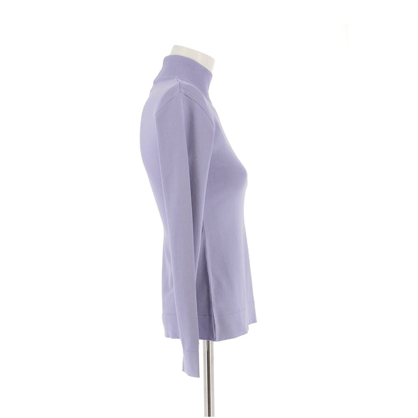 Pull Col roulé lila