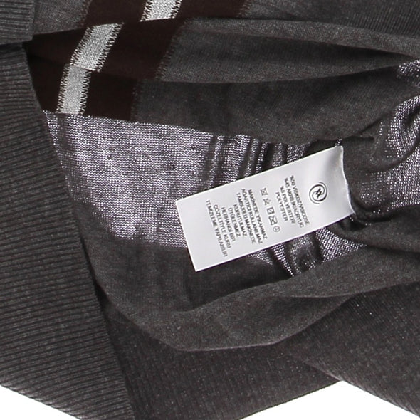 Pull col roulé gris