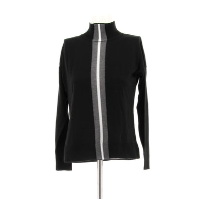 Pull col roulé noir
