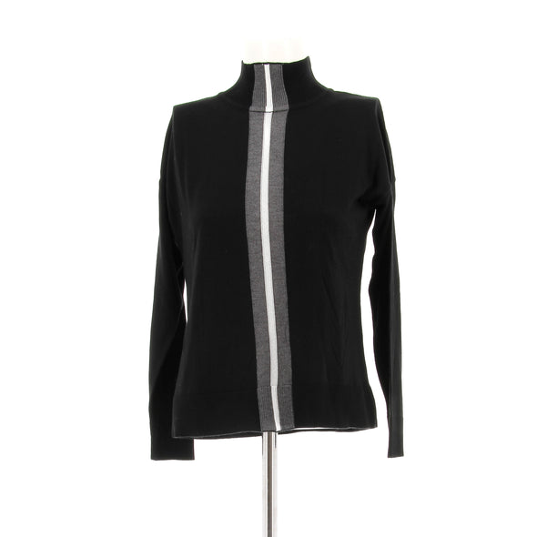 Pull col roulé noir