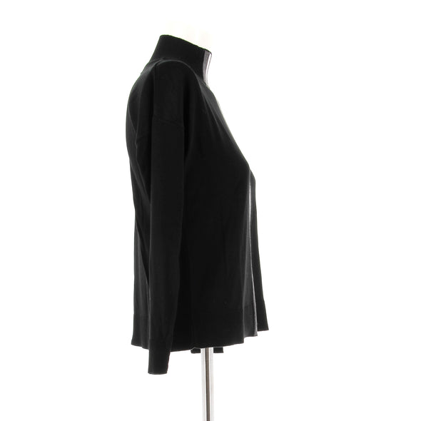 Pull col roulé noir