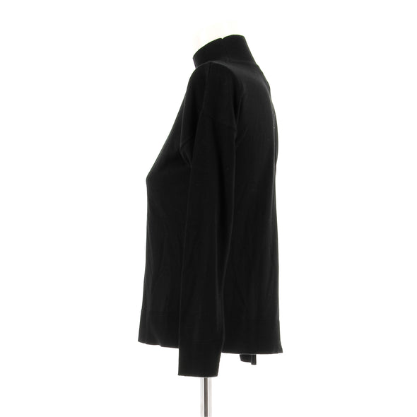 Pull col roulé noir