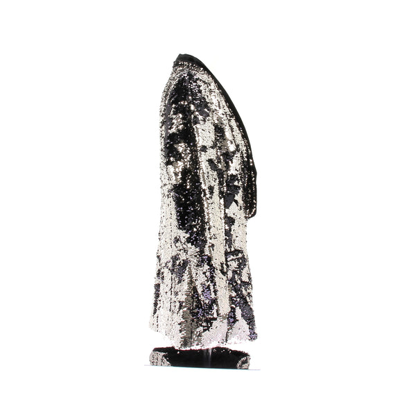 Blazer à sequins argentés