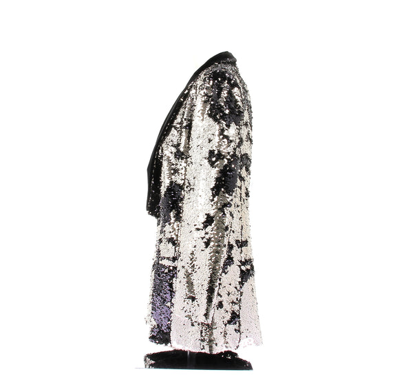 Blazer à sequins argentés