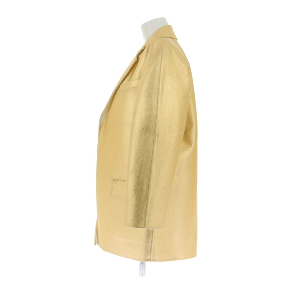 Veste en laine dorée