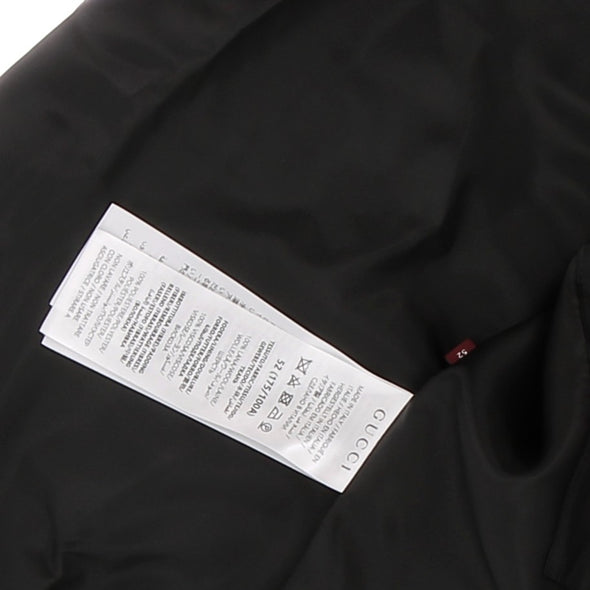 Veste monogrammée grise en laine