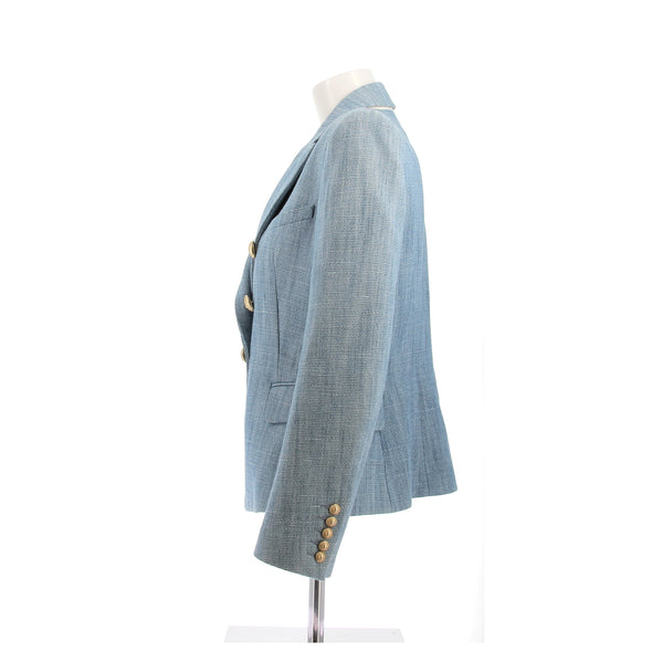 Veste de tailleur bleue