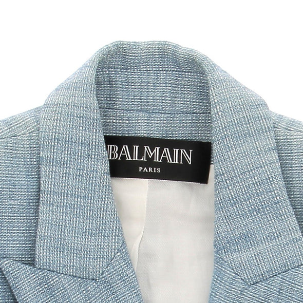 Veste de tailleur bleue