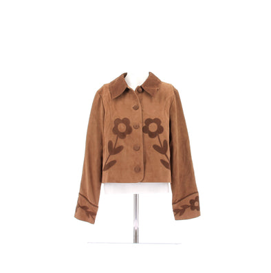 Veste en daim marron