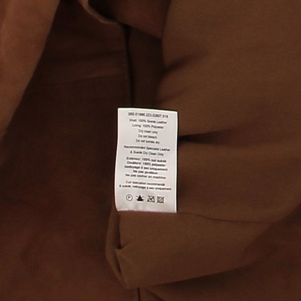 Veste en daim marron