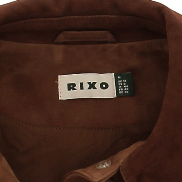 Veste en daim marron