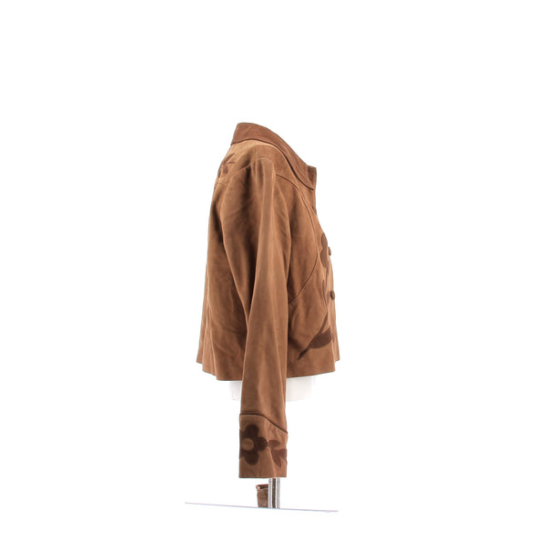 Veste en daim marron