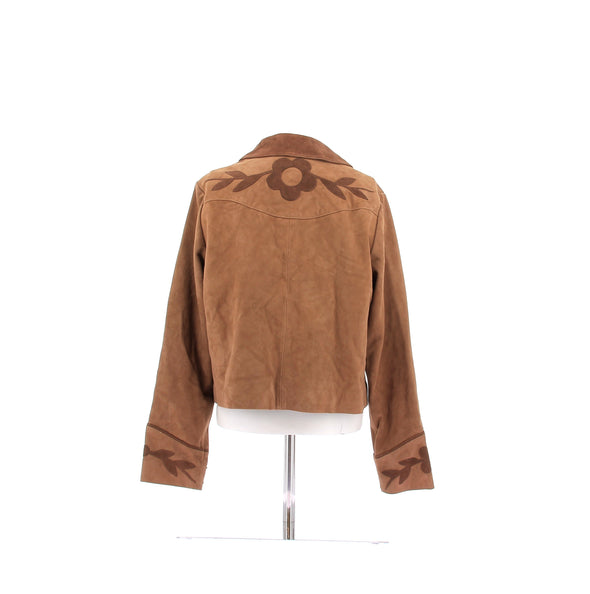 Veste en daim marron