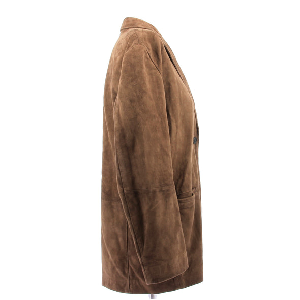 Veste en daim marron