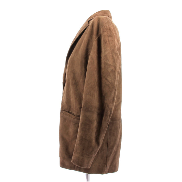 Veste en daim marron
