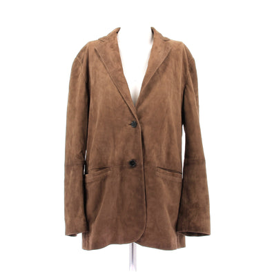 Veste en daim marron