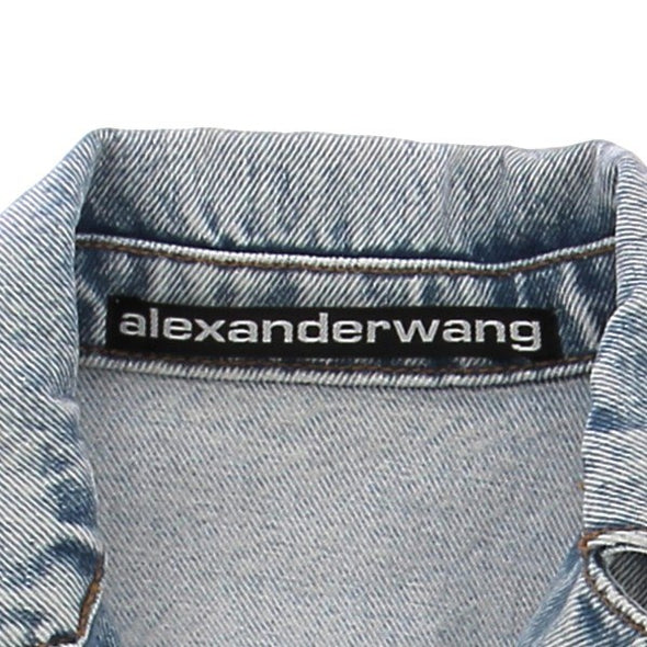Veste en denim bleu