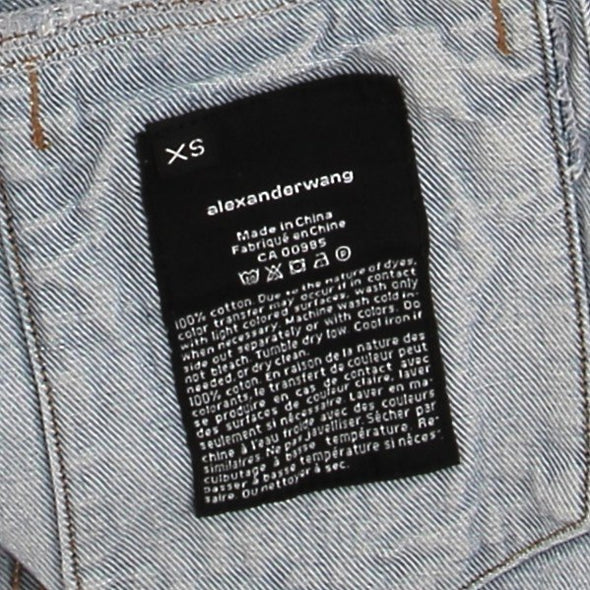Veste en denim bleu