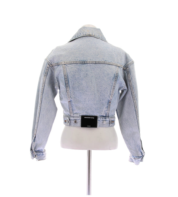 Veste en denim bleu