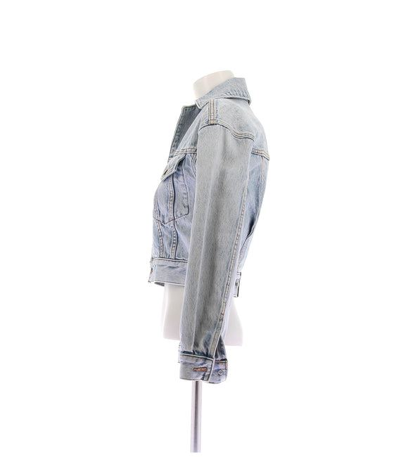 Veste en denim bleu