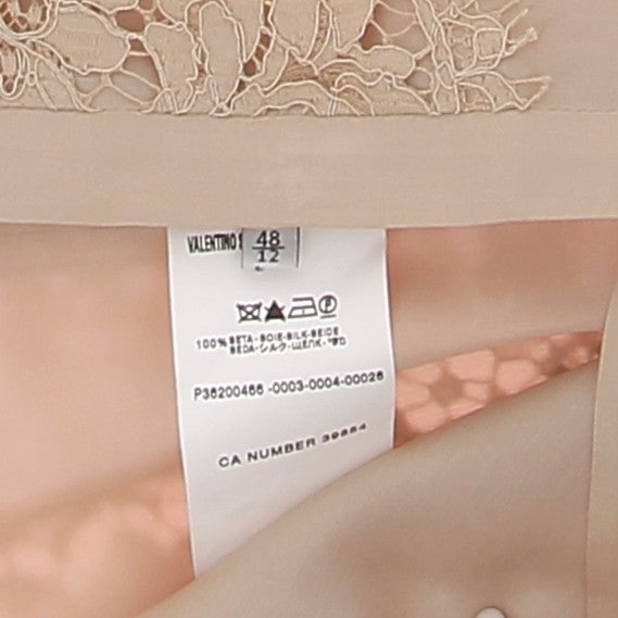 Veste en soie beige