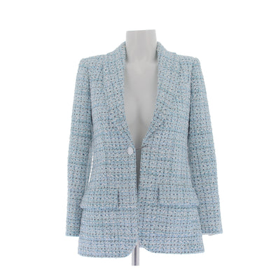 Veste "La Pausa" en tweed bleu