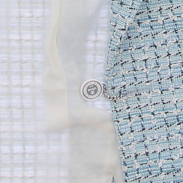 Veste "La Pausa" en tweed bleu