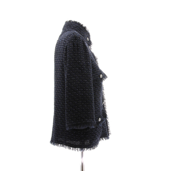 Veste en tweed marine