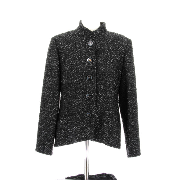 Veste en tweed noir