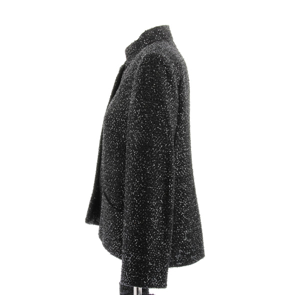 Veste en tweed noir