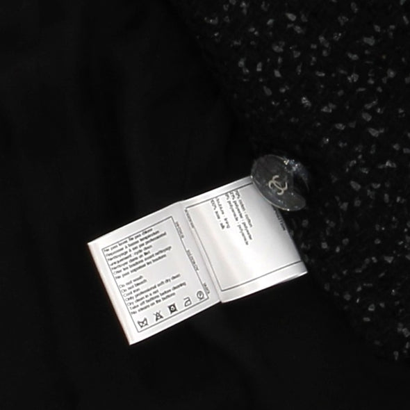 Veste en tweed noir