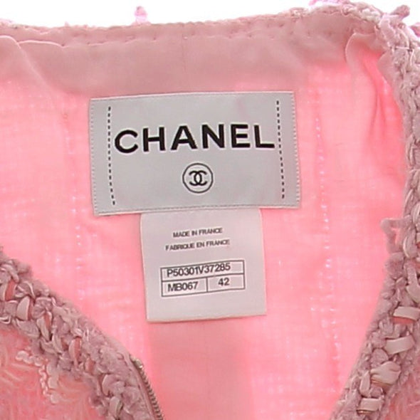 Veste en tweed rose
