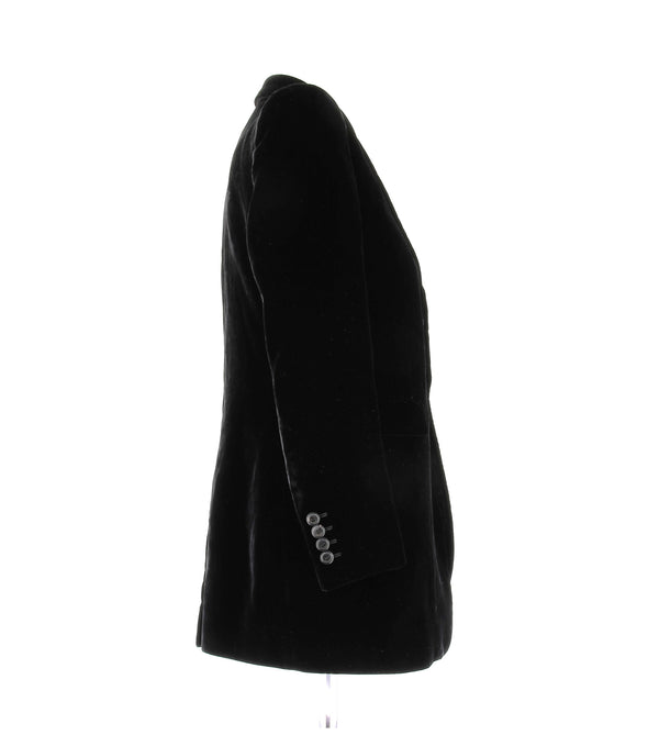 Veste de costume en velours noir