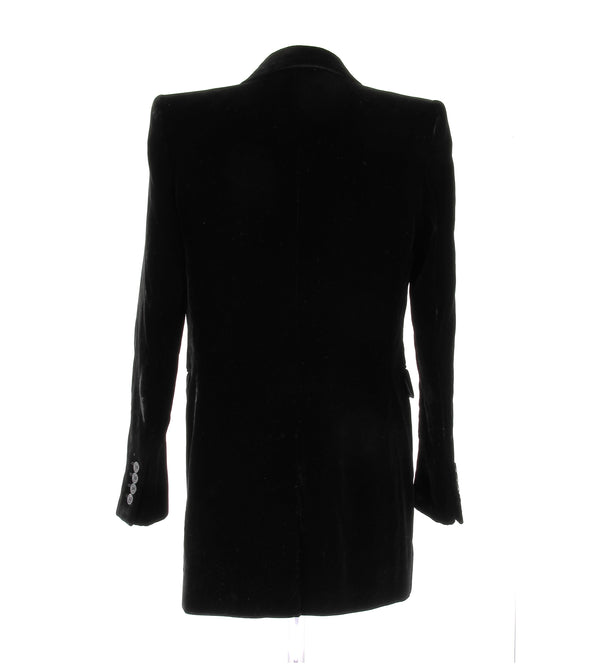 Veste de costume en velours noir