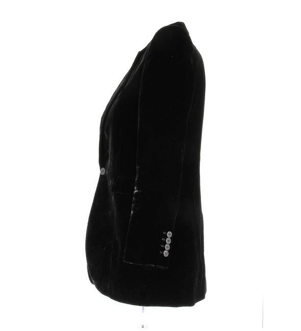 Veste de costume en velours noir