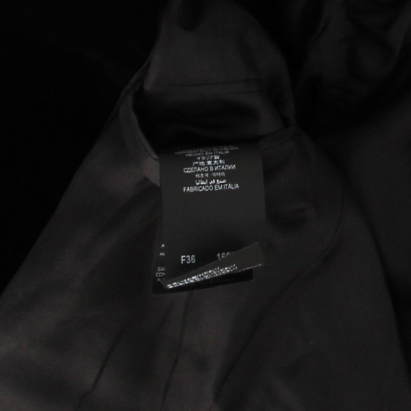 Veste de costume en velours noir