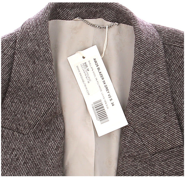 Blazer gris en laine