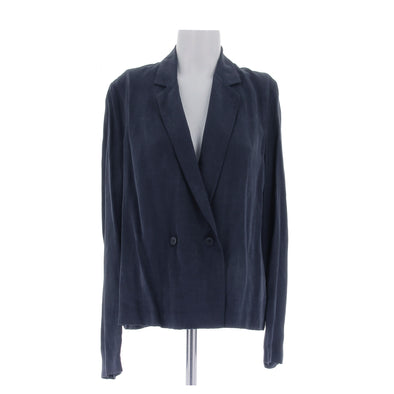 Veste légère bleue marine en cupro