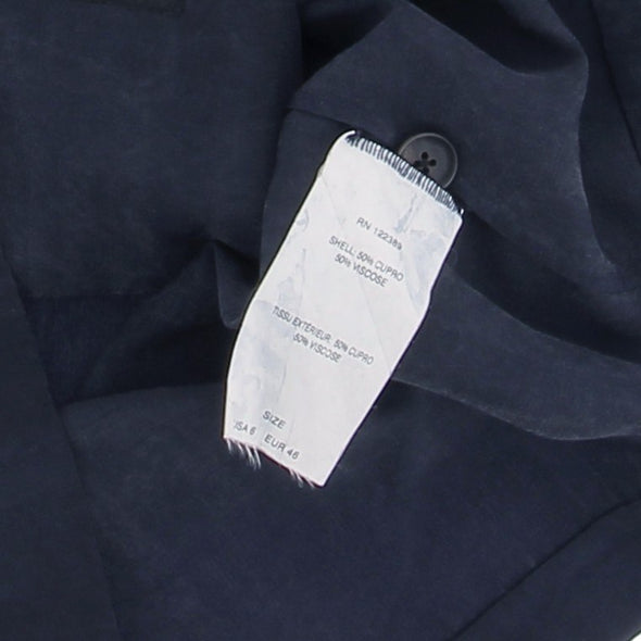 Veste légère bleue marine en cupro