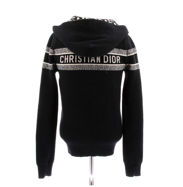 Pull à capuche réversible en cachemire
