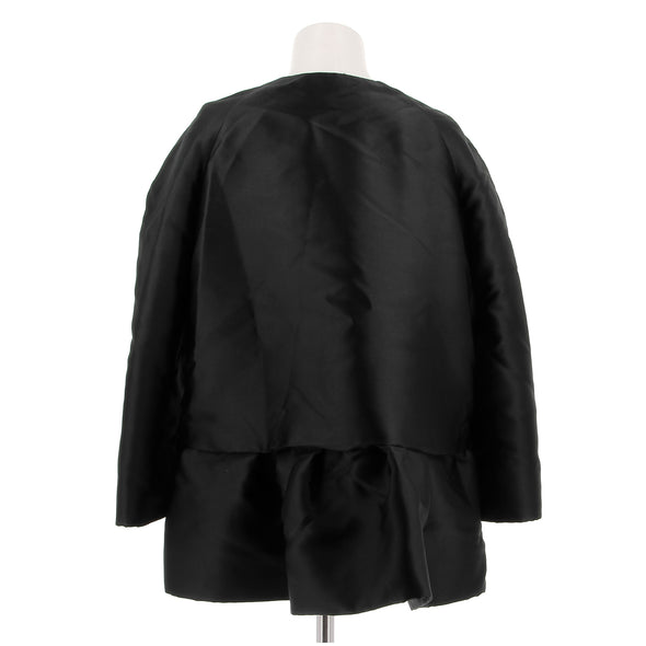 Veste satinée noire