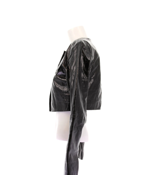 Veste courte en vinyle