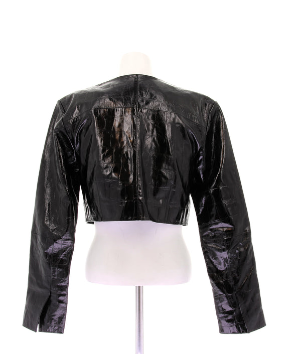Veste courte en vinyle