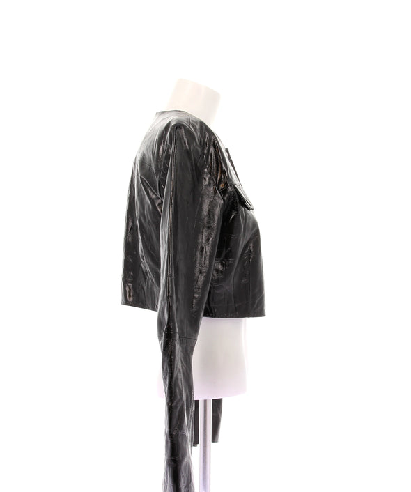 Veste courte en vinyle