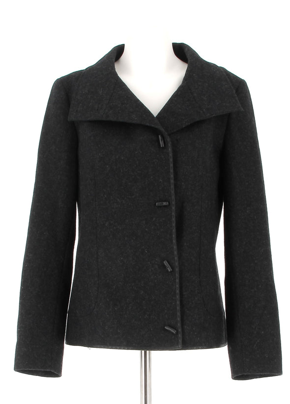 Veste en laine anthracite