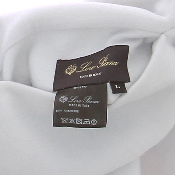 Veste longue blanche sans manches en cachemire