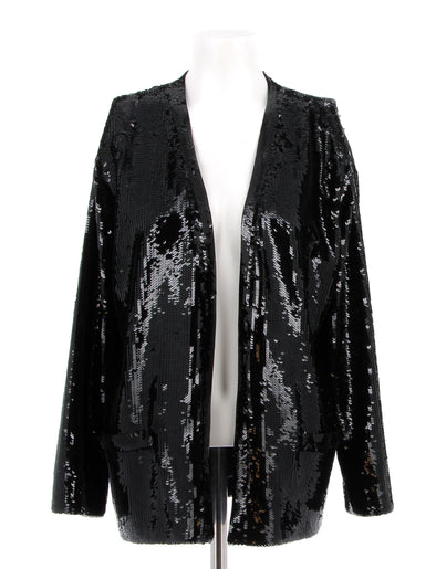 Veste noire à sequins